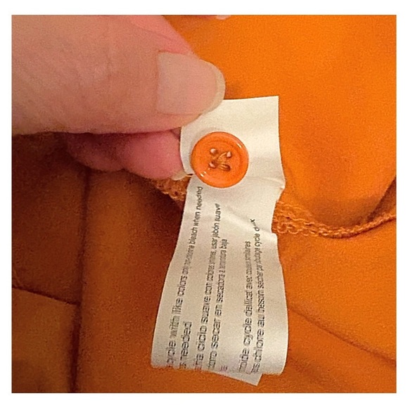 ELOQUII Blouse Satin Boat Neck Long Ruched Sleeves Burnt Orange Blouse Size 18 - Picture 7 of 13